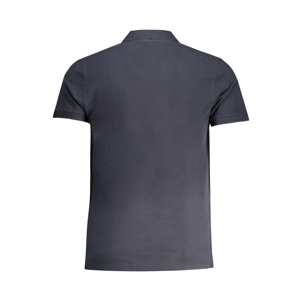 Blue Cotton Polo Shirt Cavalli Class
