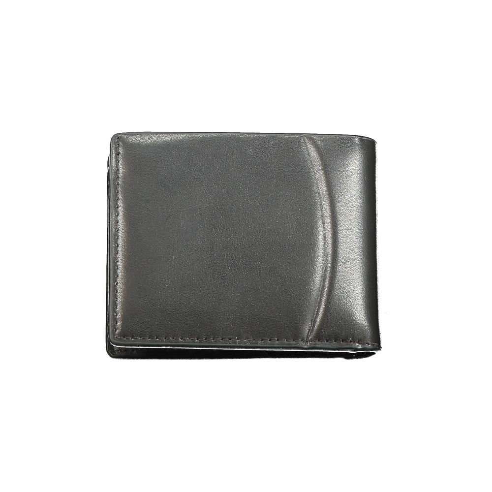 Black Leather Wallet Calvin Klein