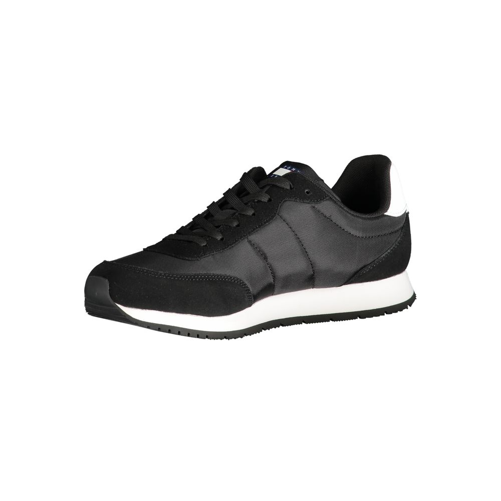 Black Polyester Sneaker Tommy Hilfiger