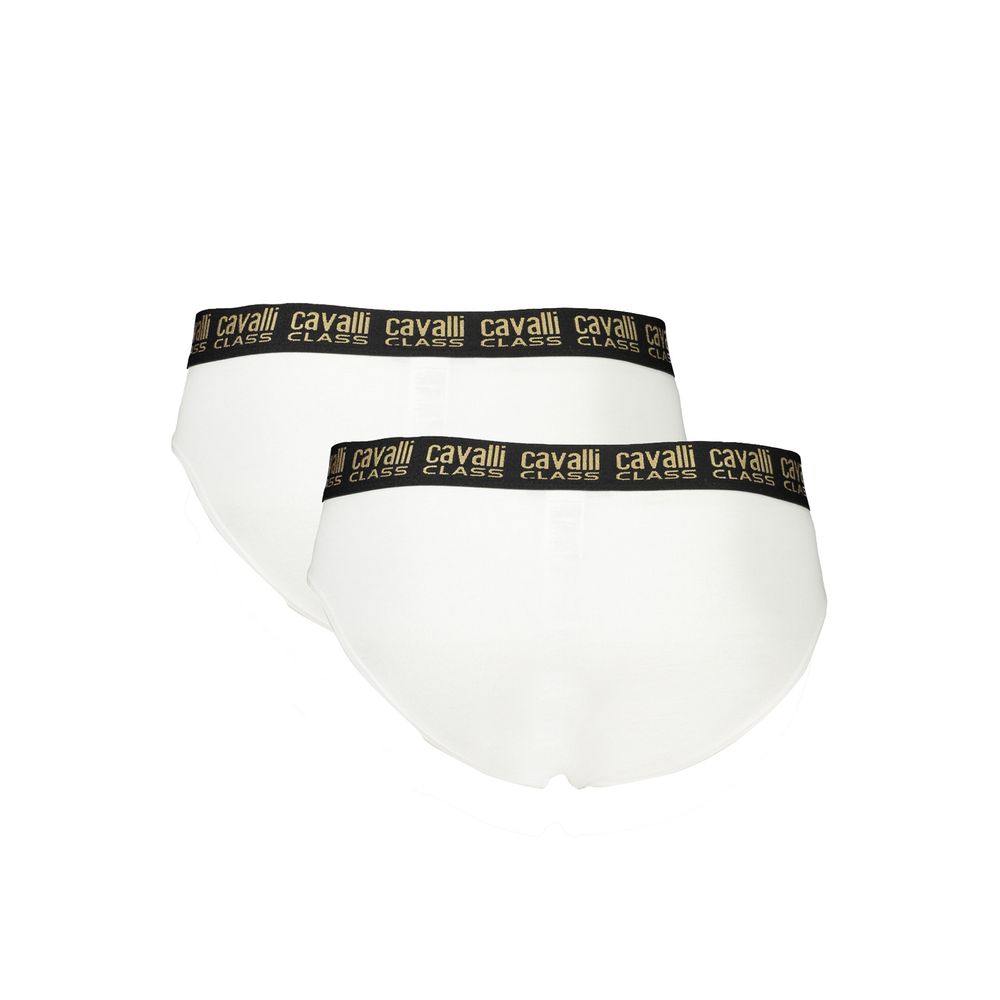 White Cotton Men Underwear Cavalli Class