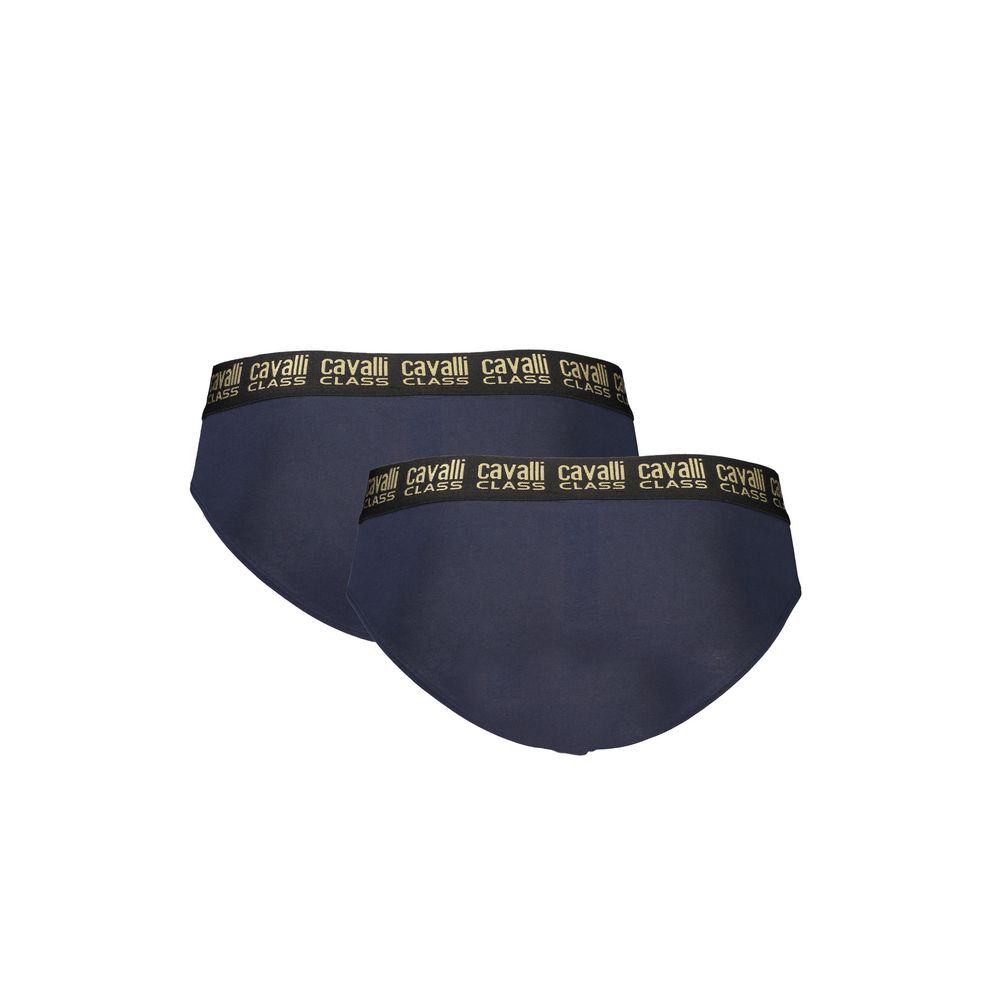 Blue Cotton Mens Underwear Cavalli Class