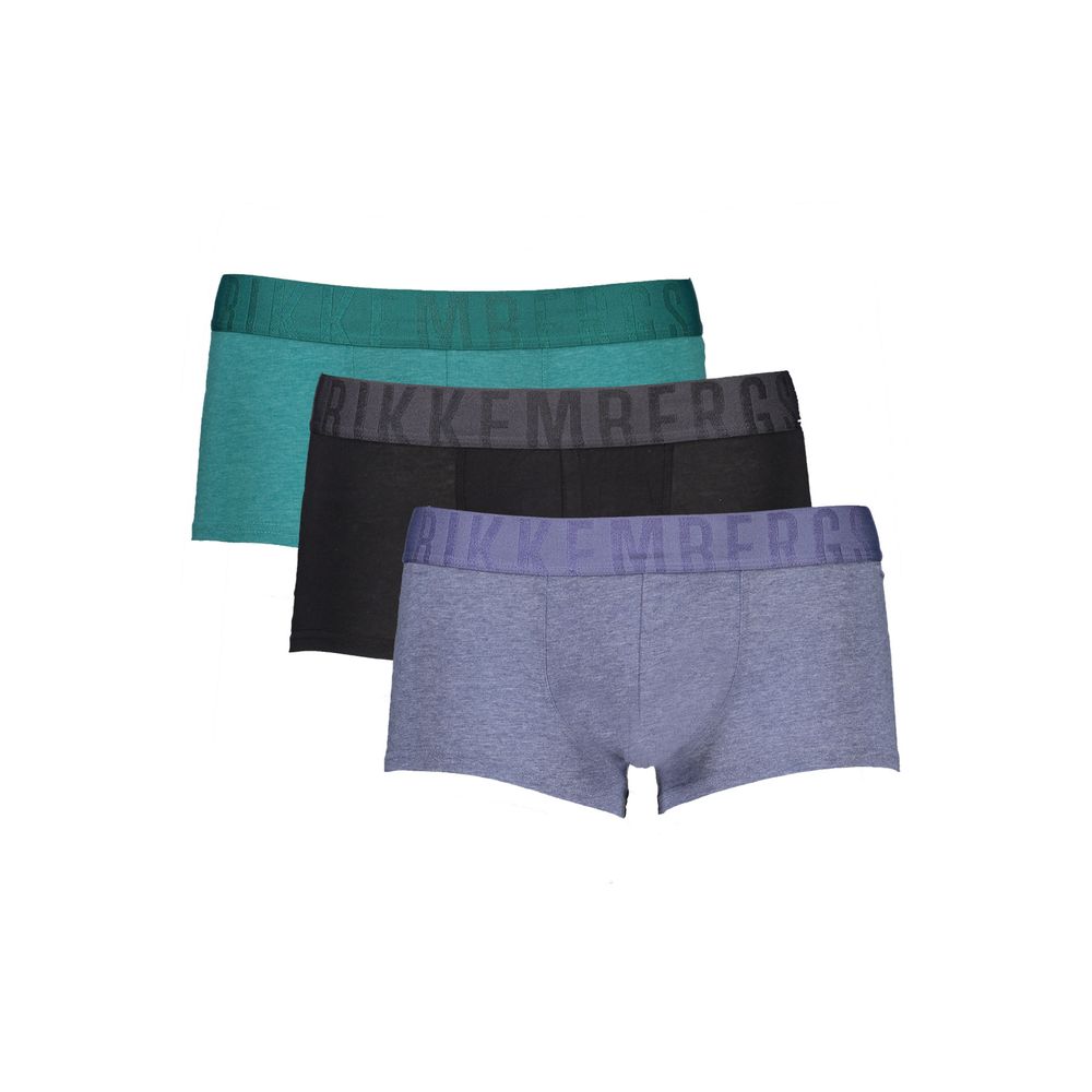 Green Polyester Men Boxer Bikkembergs