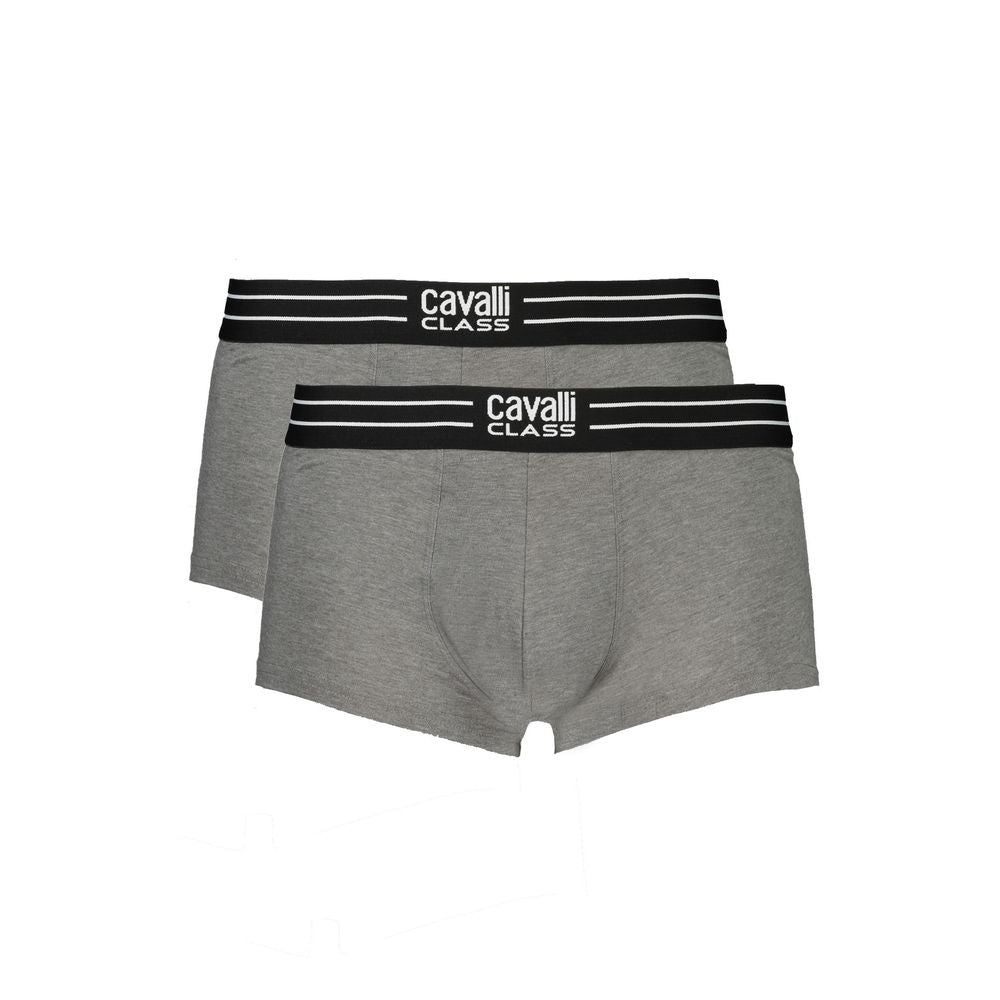 Brown Cotton Men Boxer Cavalli Class