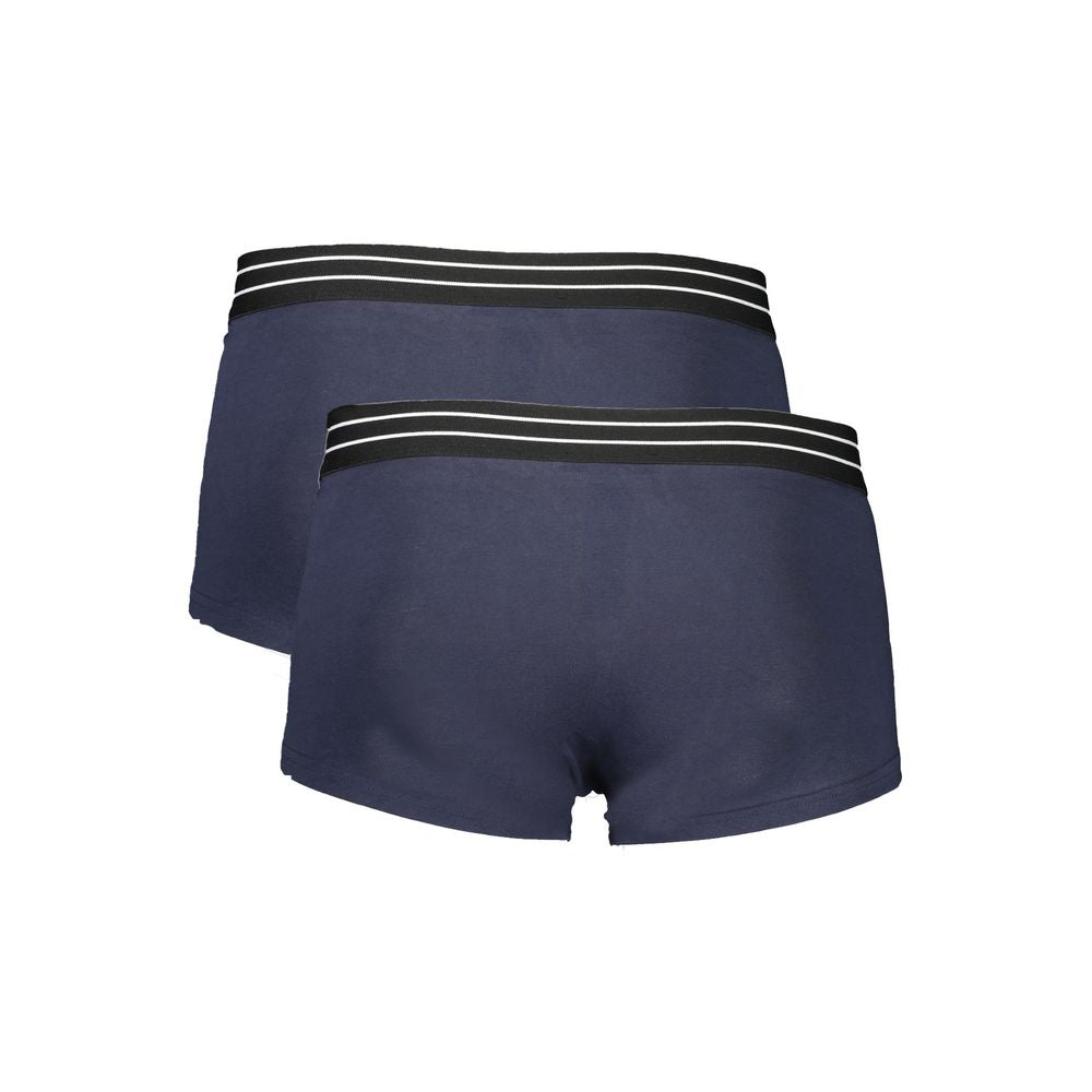 Blue Cotton Men Boxer Cavalli Class