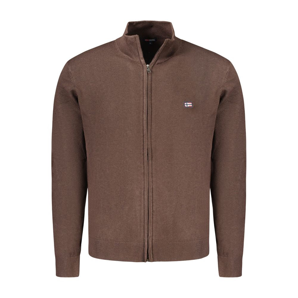 Brown Polyamide Men Cardigan Norway 1963