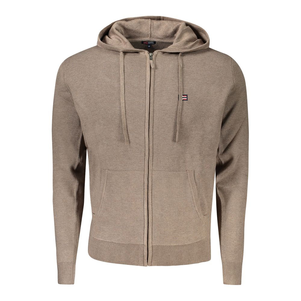 Brown Polyamide Men Cardigan Norway 1963