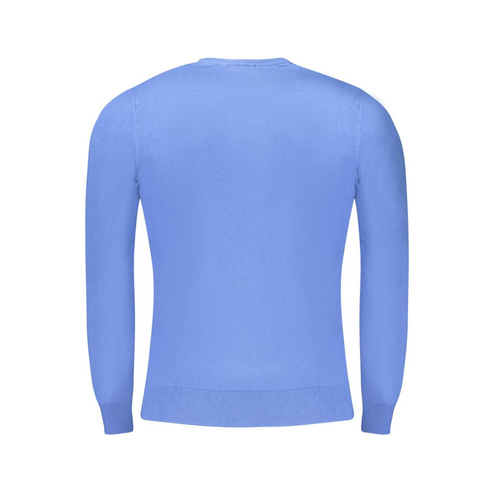 Blue Viscose Men Sweater Cavalli Class
