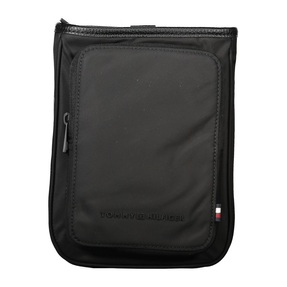 Black Polyester Men Shoulder Bag Tommy Hilfiger