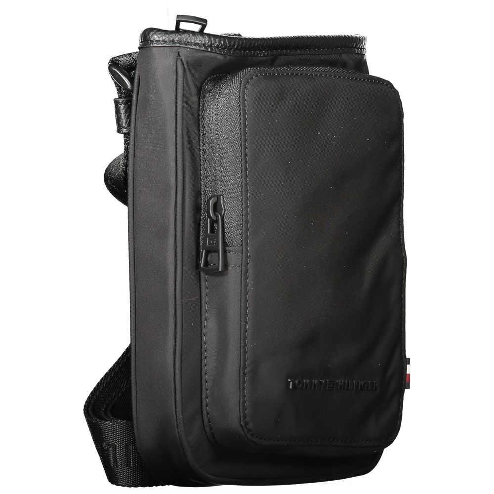 Black Polyester Men Shoulder Bag Tommy Hilfiger