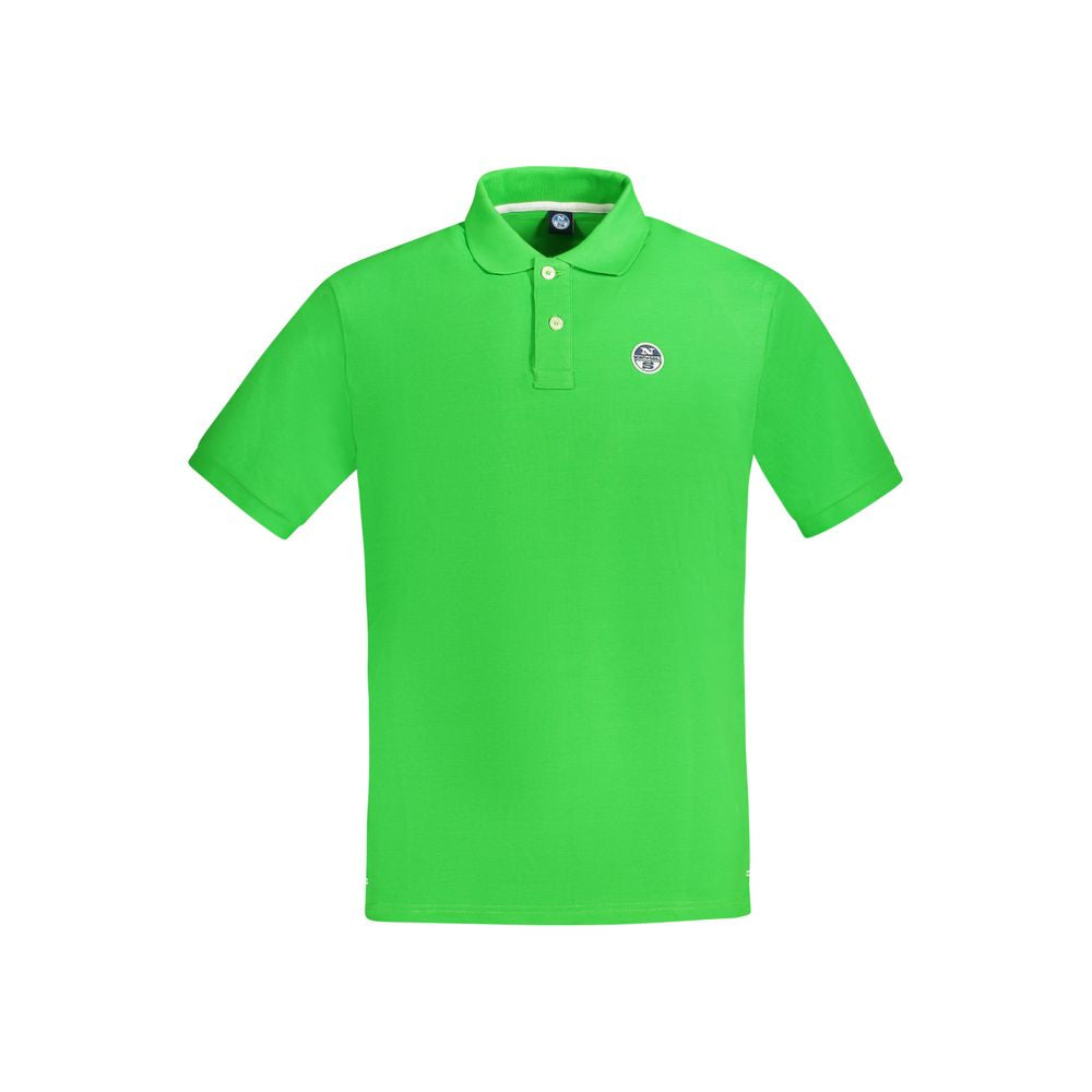 Green Cotton Men Polo Shirt North Sails