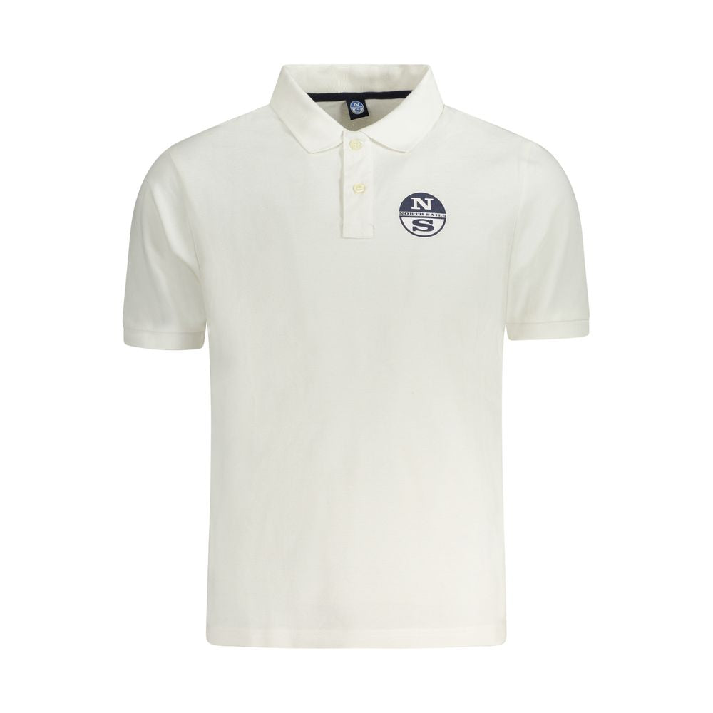 White Cotton Men Polo North Sails