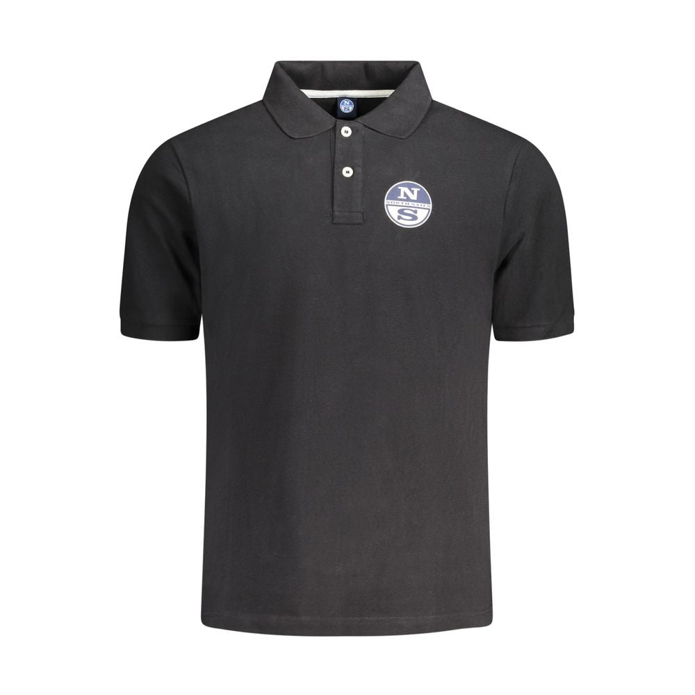 Black Cotton Mens Polo Shirt North Sails