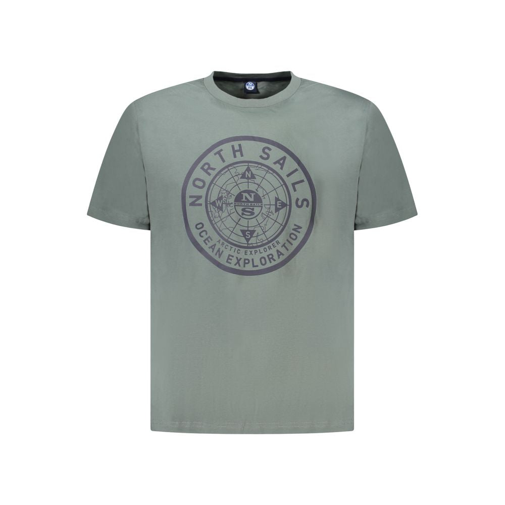 Green Cotton Men T-Shirt North Sails