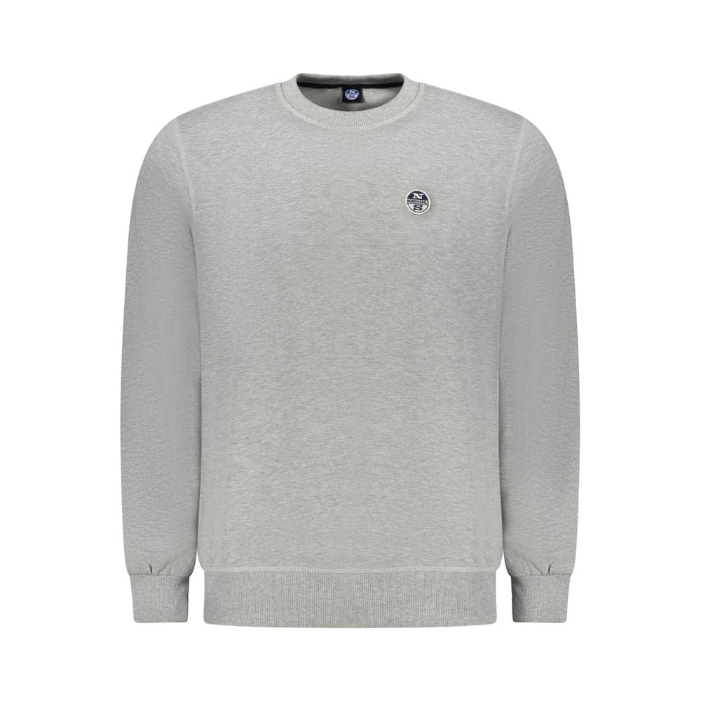 Gray Cotton Men Sweater North Sails