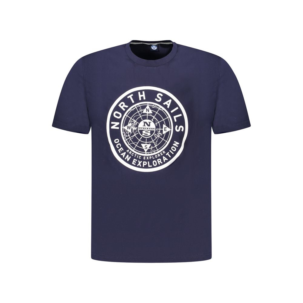 Blue Cotton Men T-Shirt North Sails