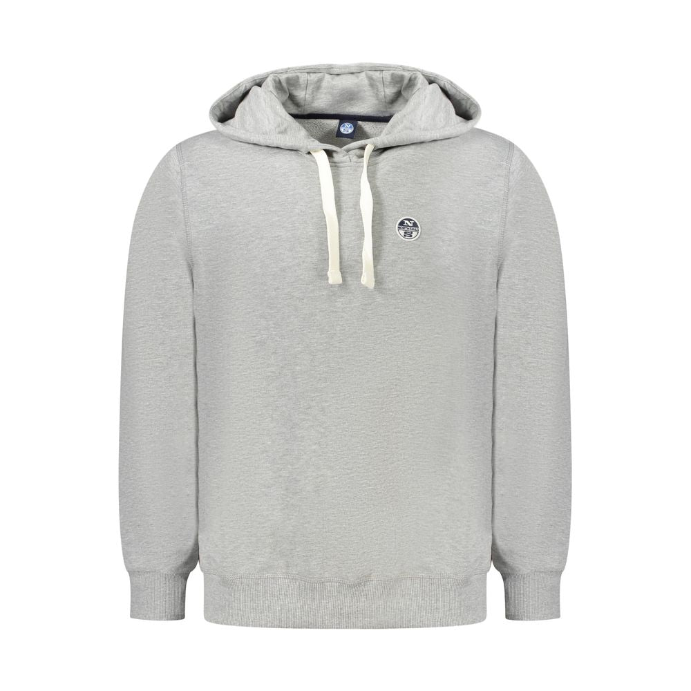 Gray Cotton Mens Sweater Hoodie North Sails