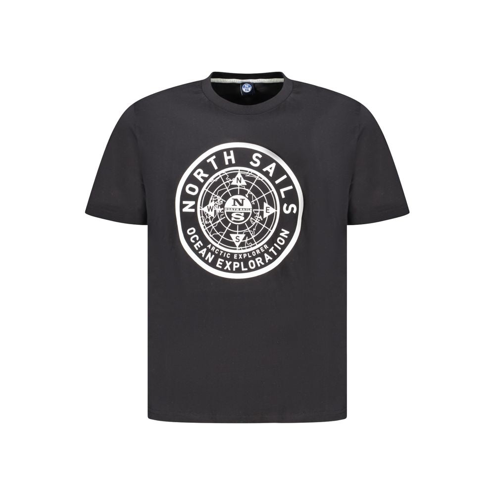 Black Cotton Men T-Shirt North Sails