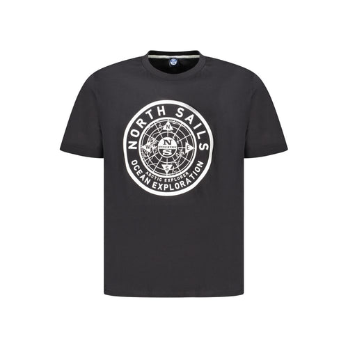 Black Cotton Men T-Shirt North Sails