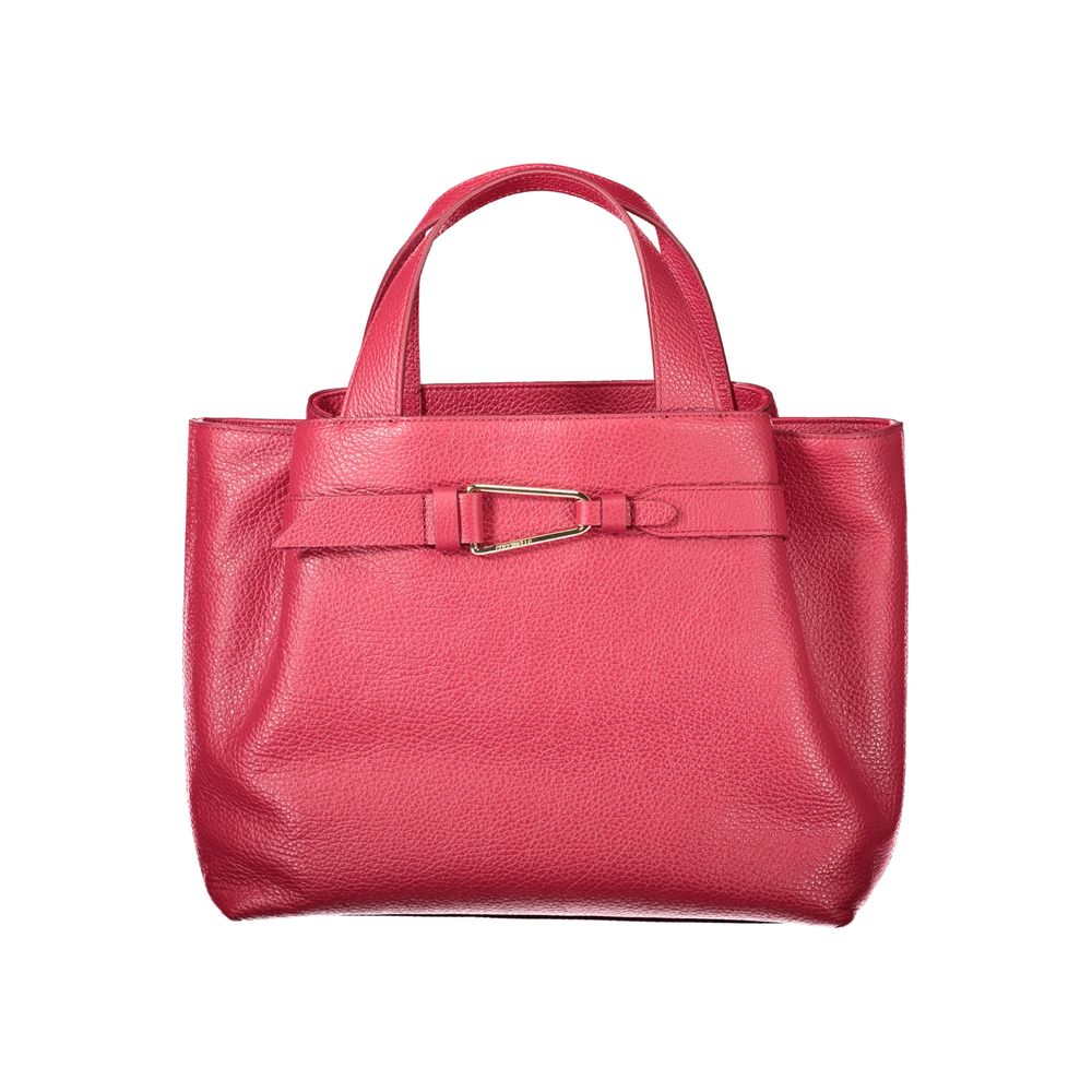 Red Leather Women Handbag Coccinelle