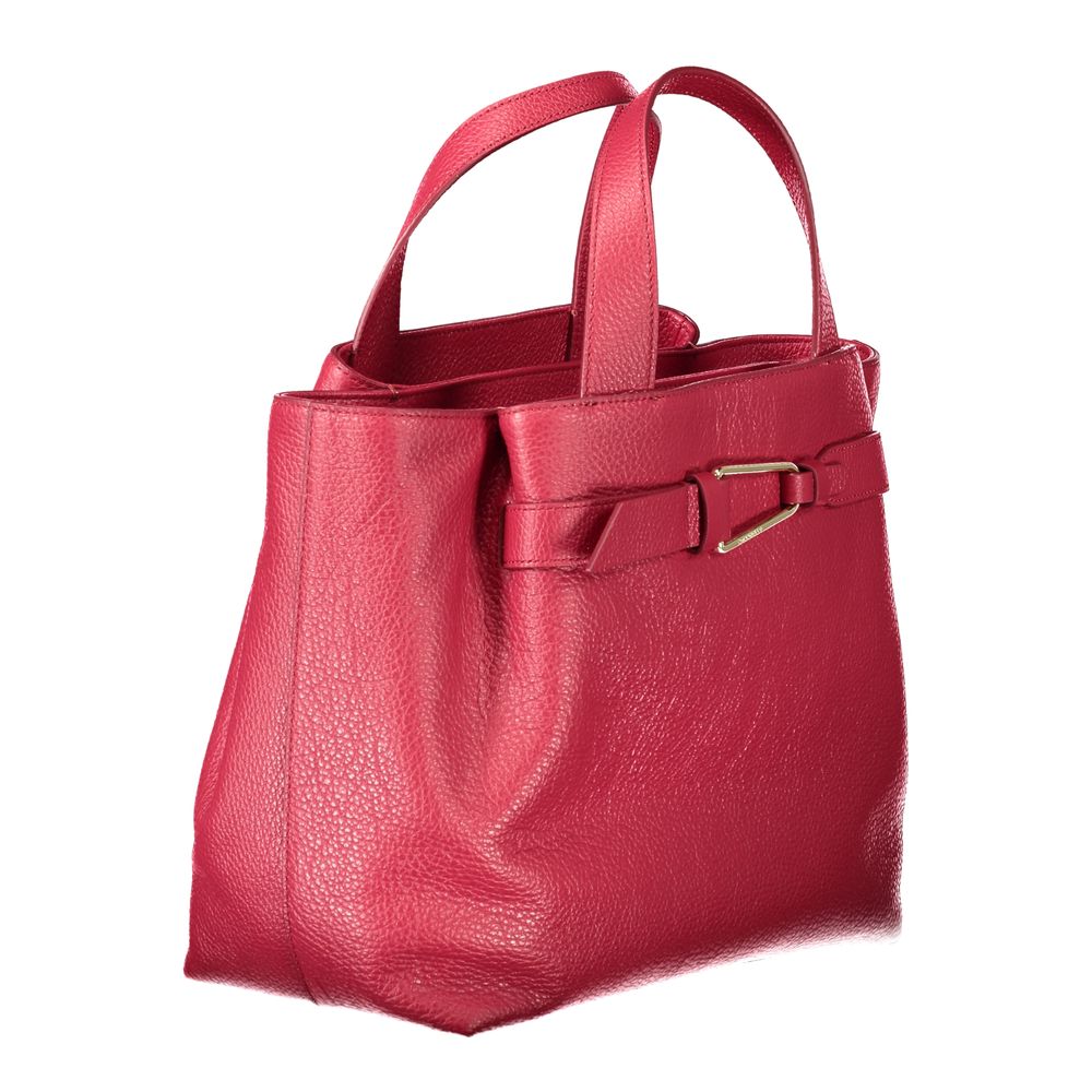 Red Leather Women Handbag Coccinelle