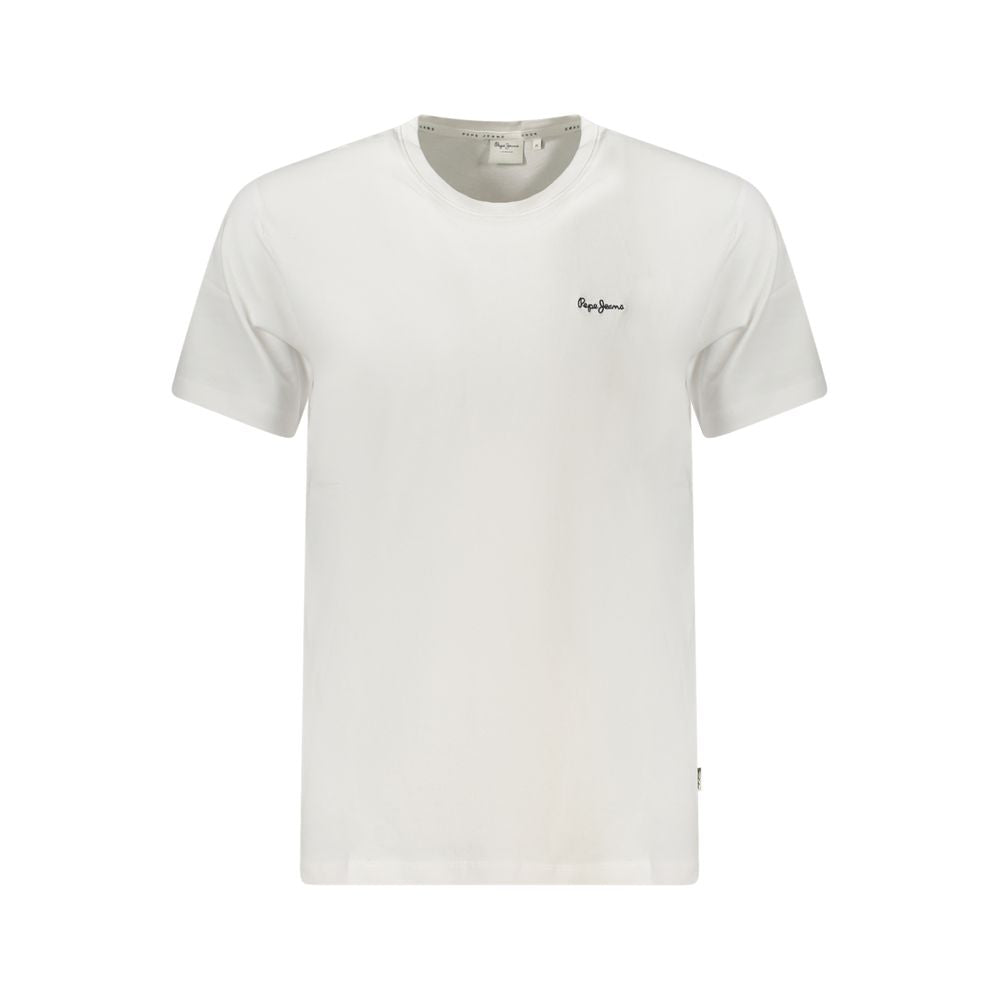 White Cotton Men T-Shirt Pepe Jeans