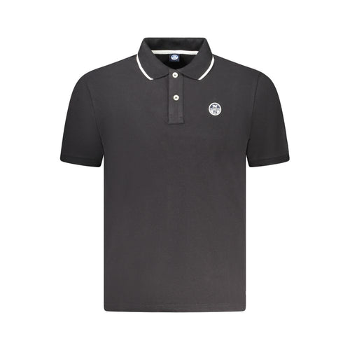 Black Cotton Mens Polo Shirt North Sails