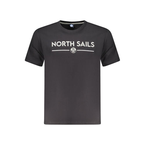 Black Cotton Men T-Shirt North Sails