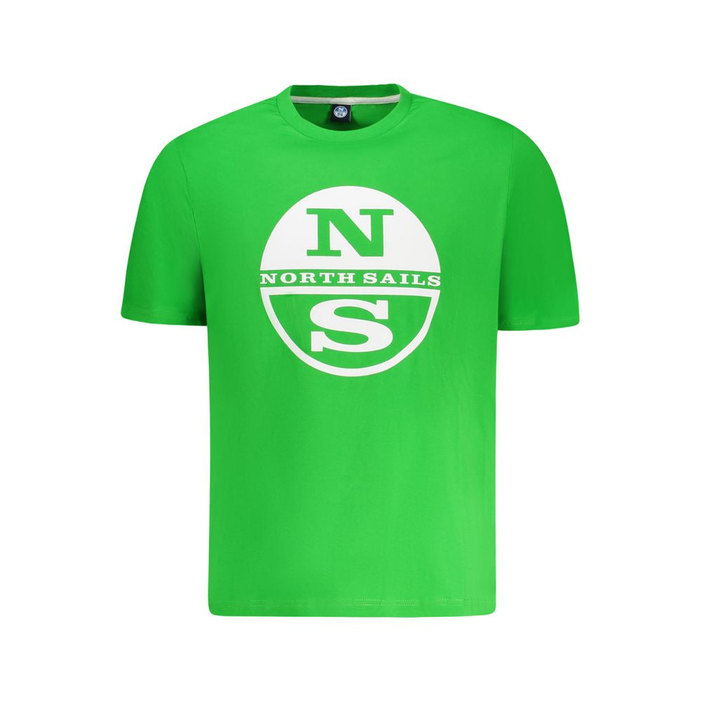 Green Cotton Men T-Shirt North Sails