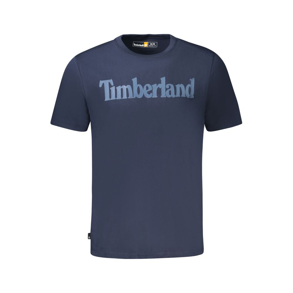Blue Cotton T-Shirt Timberland