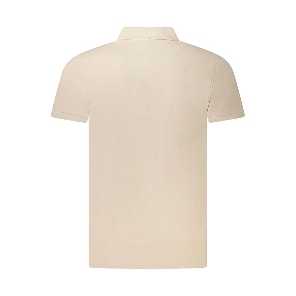 Beige Cotton Polo Shirt Norway 1963