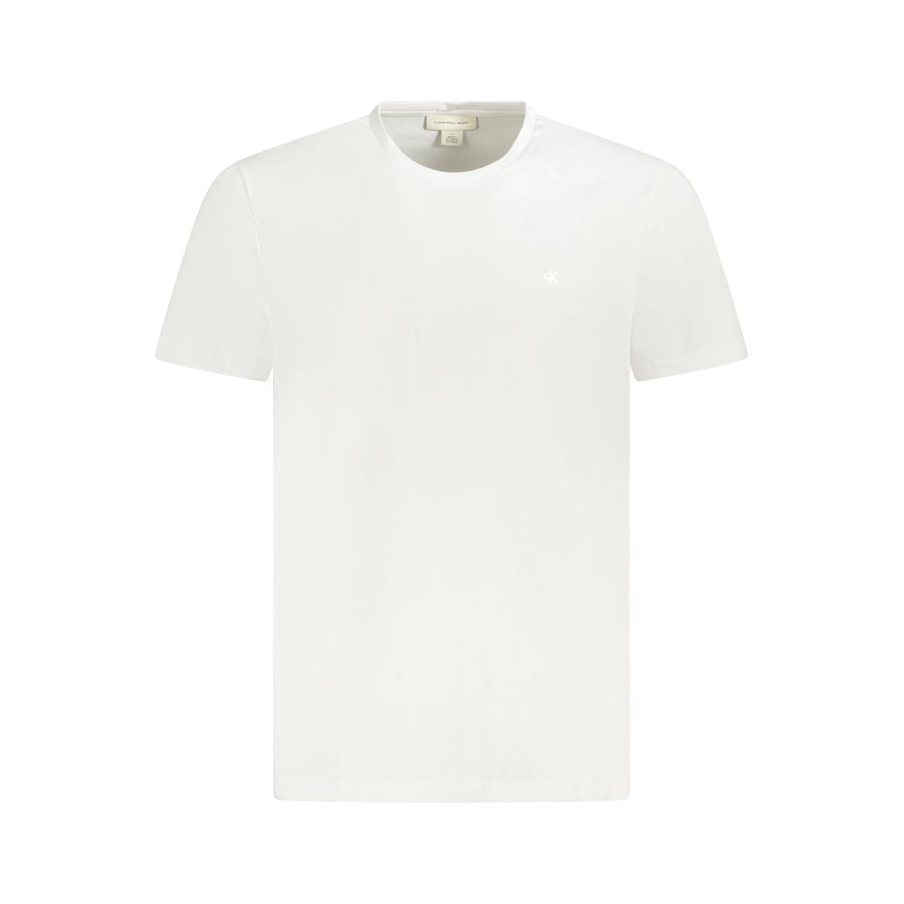 White Cotton T-Shirt Calvin Klein