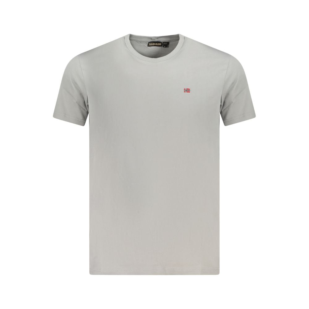 Brown Cotton Men T-Shirt Napapijri