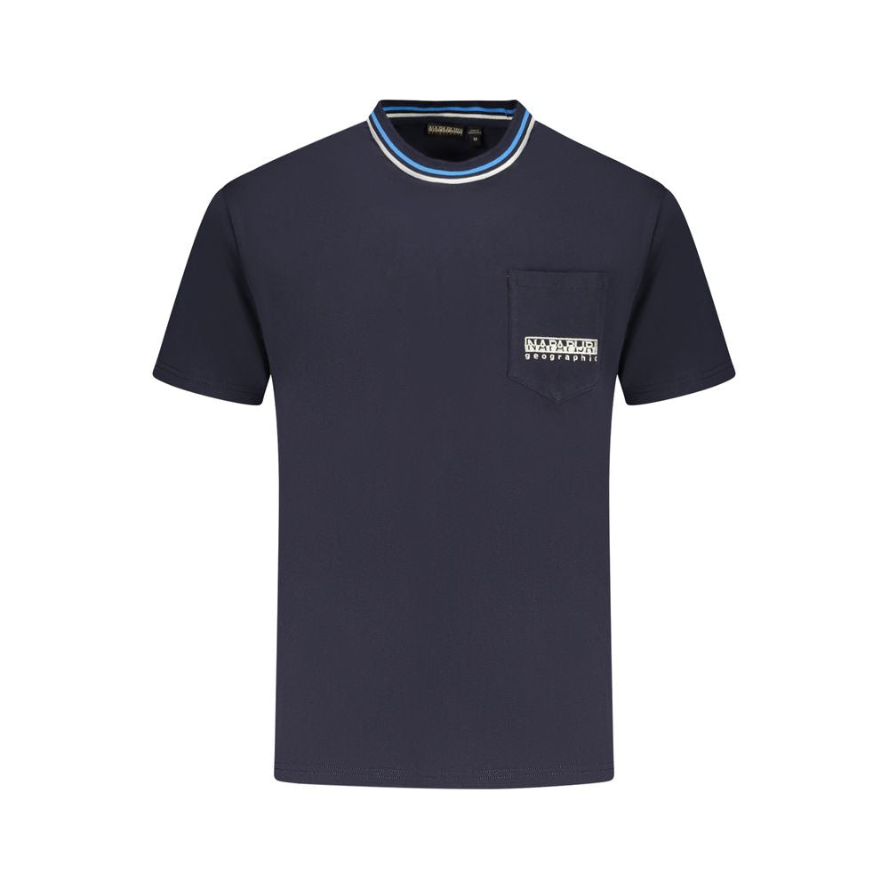 Blue Cotton T-Shirt Napapijri