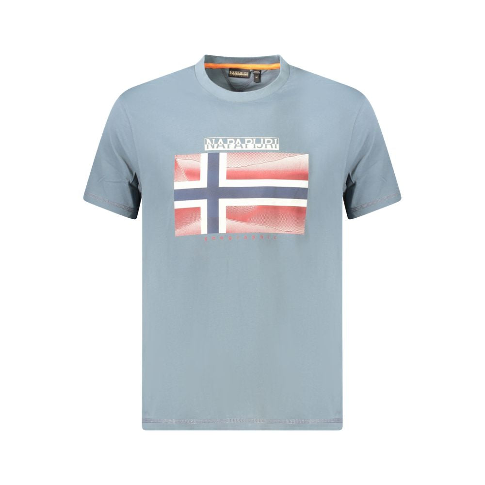Brown Cotton Men T-Shirt Napapijri