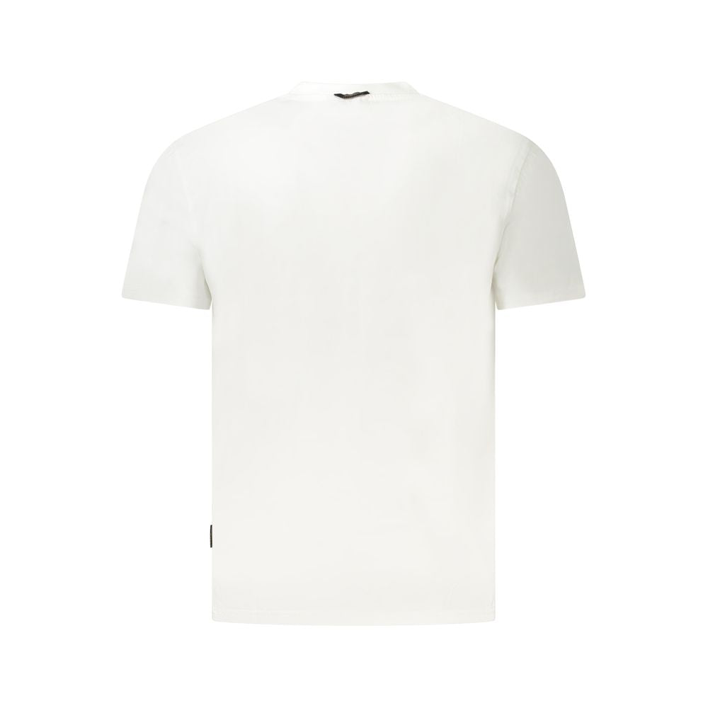 White Cotton Men T-Shirt Napapijri