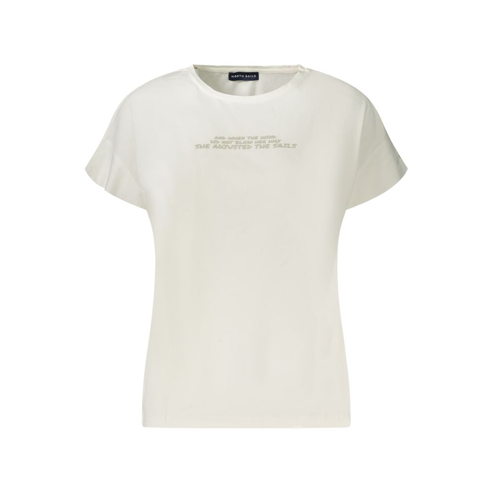 White Cotton Women T-Shirt North Sails