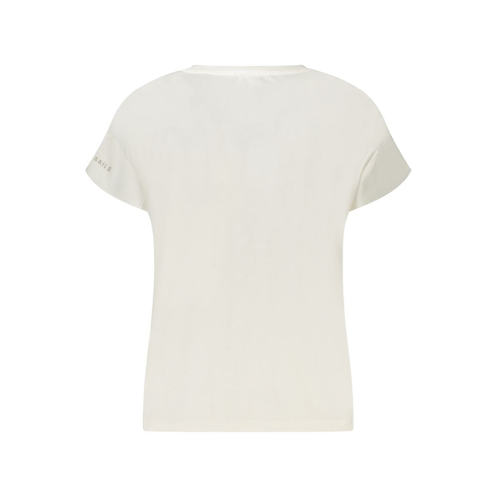 White Cotton Women T-Shirt North Sails