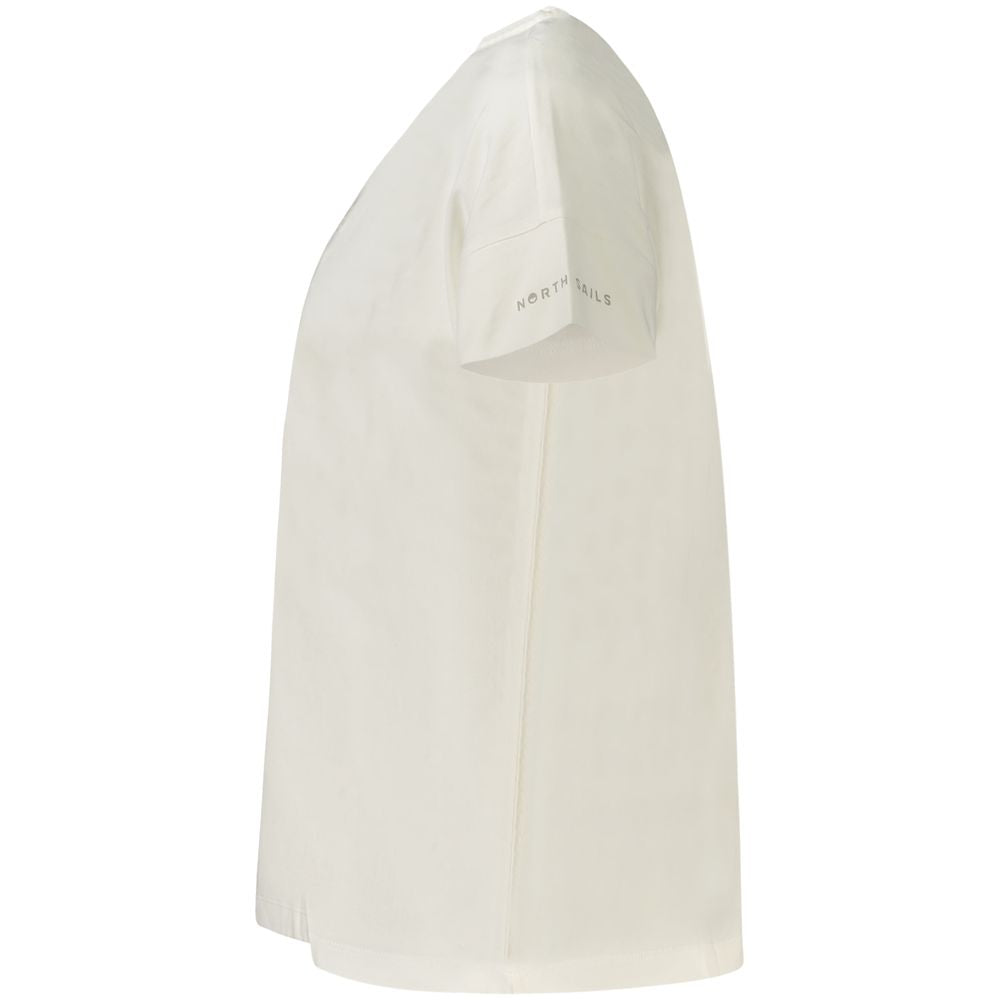 White Cotton Women T-Shirt North Sails