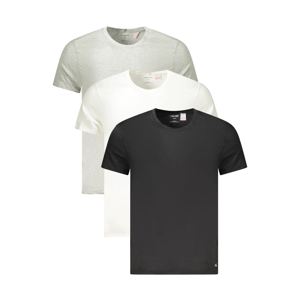 Gray Cotton Men T-Shirt Calvin Klein