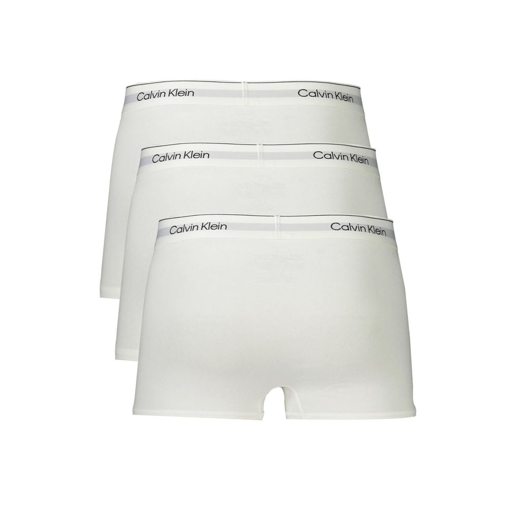 White Cotton Men Boxer Calvin Klein