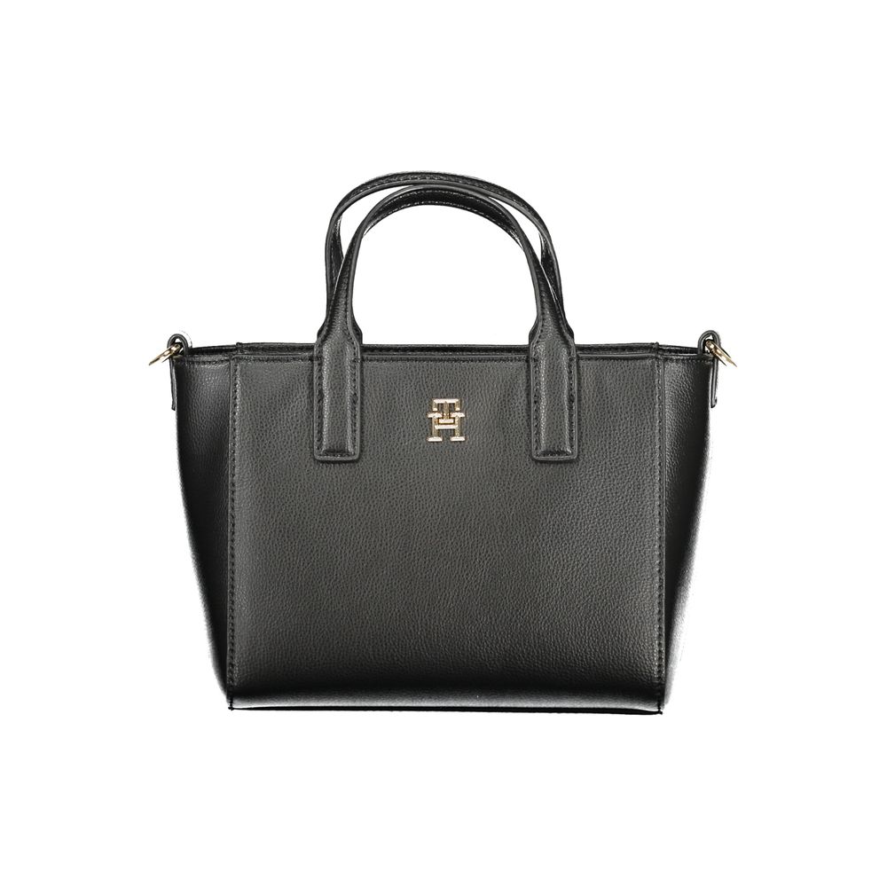 Black Polyester Women Handbag Tommy Hilfiger