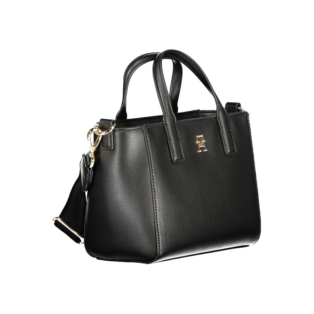 Black Polyester Women Handbag Tommy Hilfiger