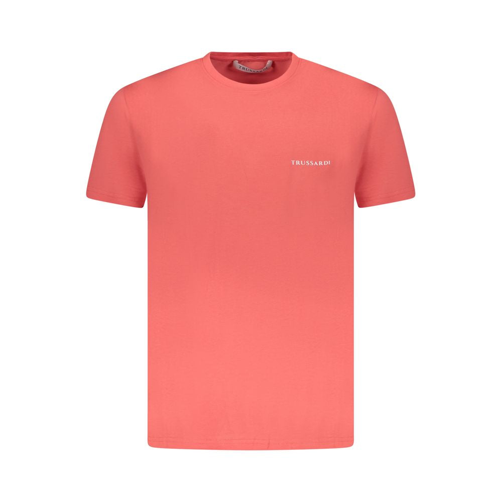Pink Cotton Men T-Shirt Trussardi