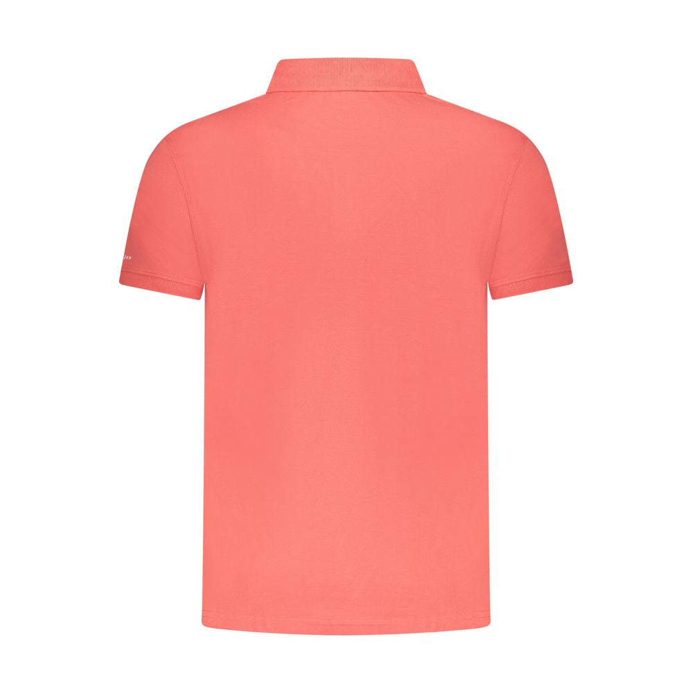 Pink Cotton Men Polo Shirt Trussardi