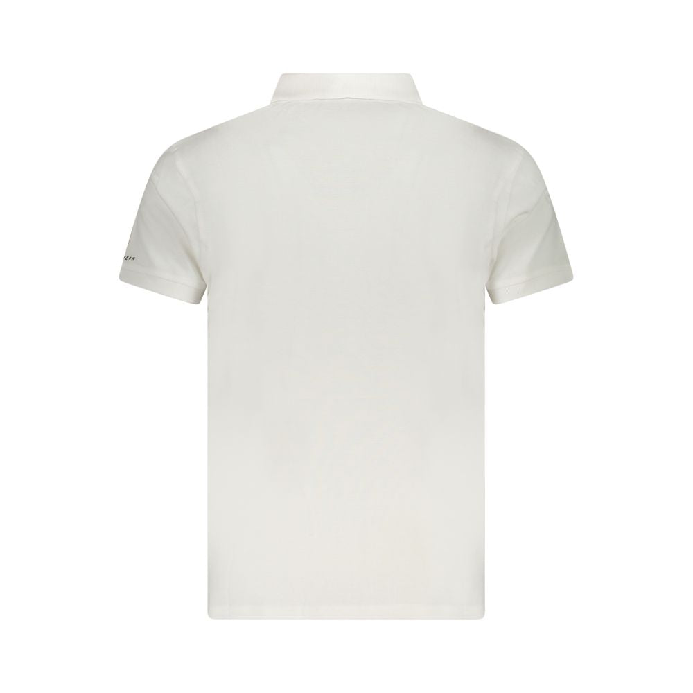 White Cotton Men Polo Shirt Trussardi