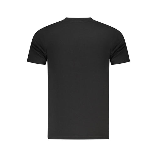 Black Cotton Men T-Shirt Cavalli Class