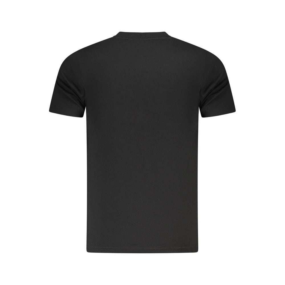 Black Cotton Men T-Shirt Cavalli Class