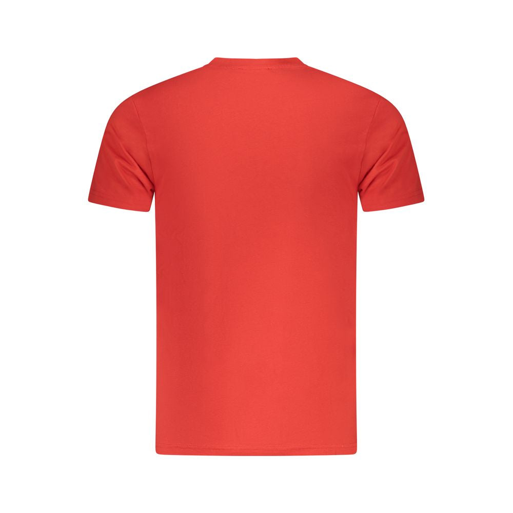 Red Cotton Men T-Shirt Cavalli Class