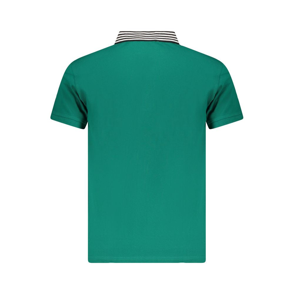 Green Cotton Men Polo Shirt Cavalli Class