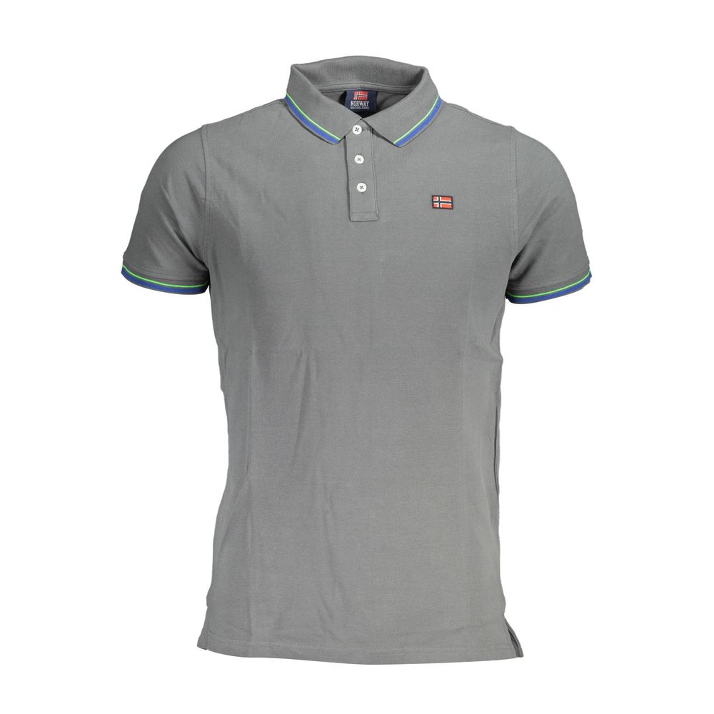 Brown Cotton Men Polo Shirt Norway 1963